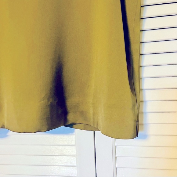 J. Crew Olive Green Silk Sleeveless Top - Picture 4 of 6
